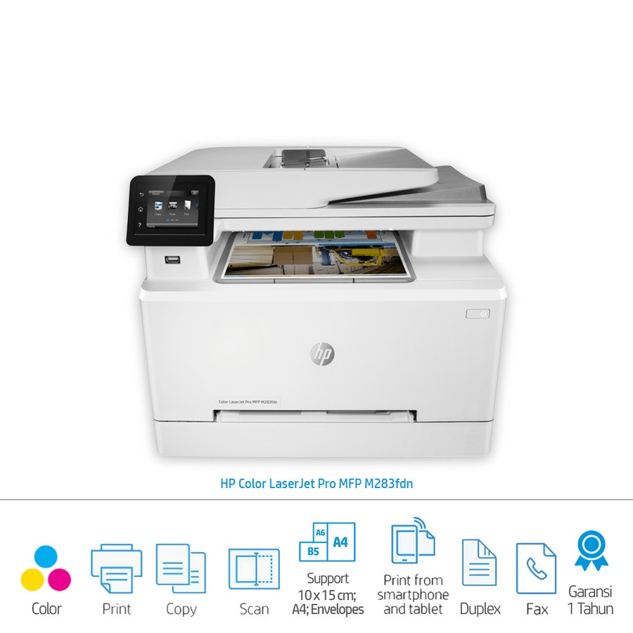 Foto HP Color LaserJet Pro MFP M283fdn Print Scan Copy Fax